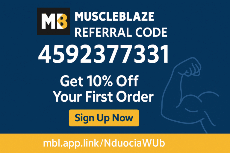 MuscleBlaze Referral Code
