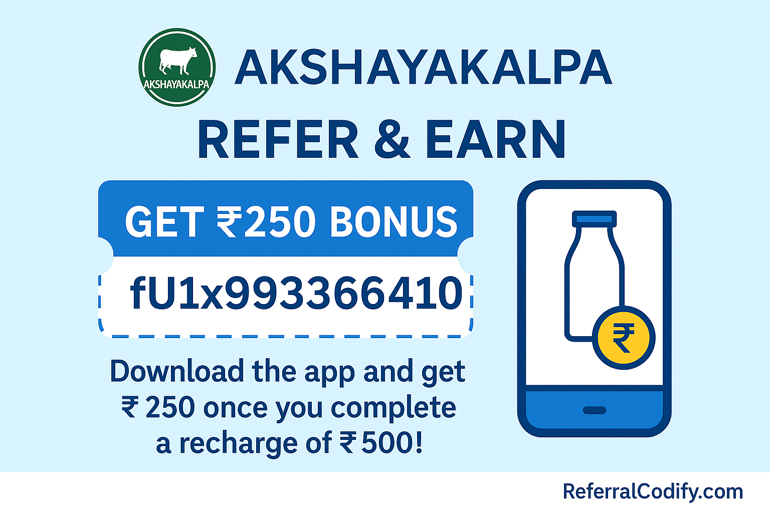 Akshayakalpa Referral Code