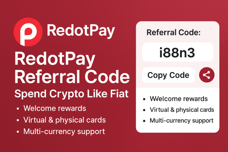 RedotPay Referral Code: i88n3 | Earn Up to 40% Commission & Crypto Rewards