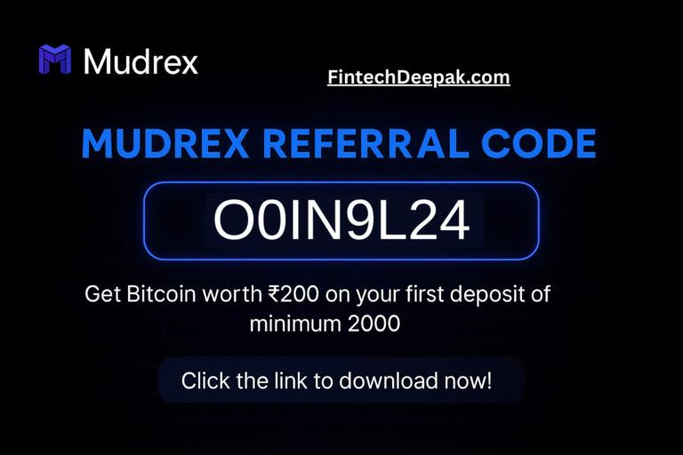 Mudrex Referral Code: O0IN9L24 | Get ₹200 Bitcoin on First Deposit of ₹2000
