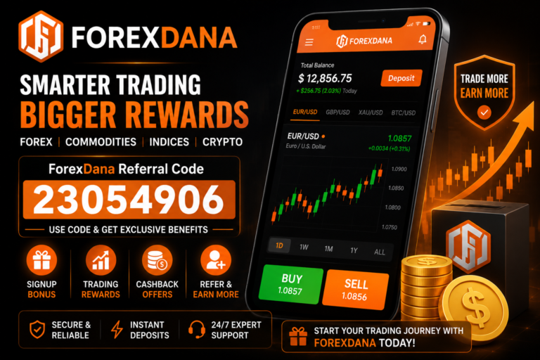 ForexDana Referral Code: 23054906 – Get Trading Bonus & Signup Rewards