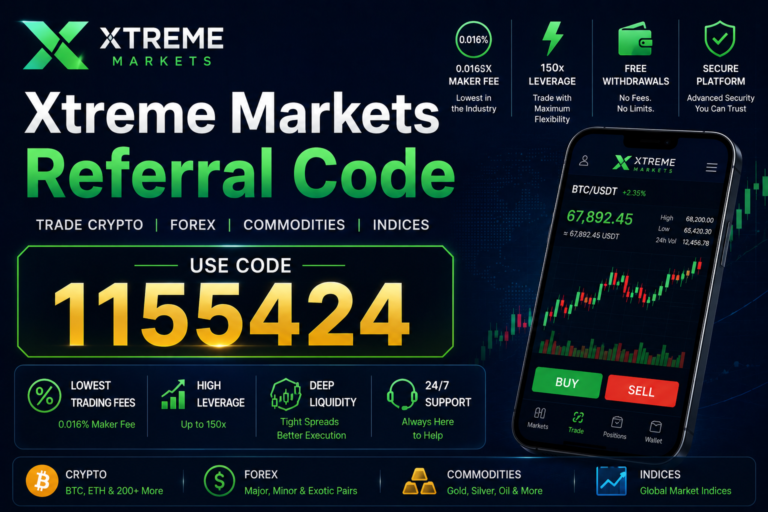 Xtreme Markets Referral Code: 1155424 – Signup Bonus, Trading Benefits & Partner Rewards