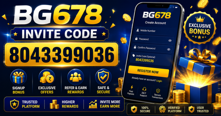 BG678 Invite Code: 8043399036 – Registration Bonus, Login Guide & Rewards